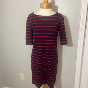 ❤️ Banana Republic Stretch Stripe Dress Sz 4